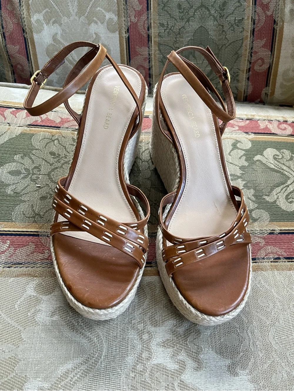Veronica Beard Women's Philene Espadrille Wedge Sandals. Size 7.5 Women N12-18